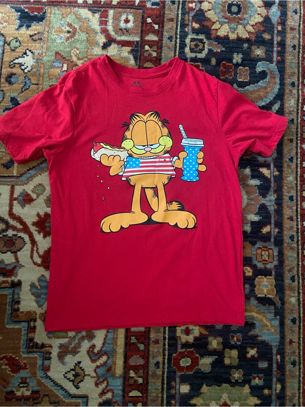 Nickelodeon Red Garfield Patriotic Tee